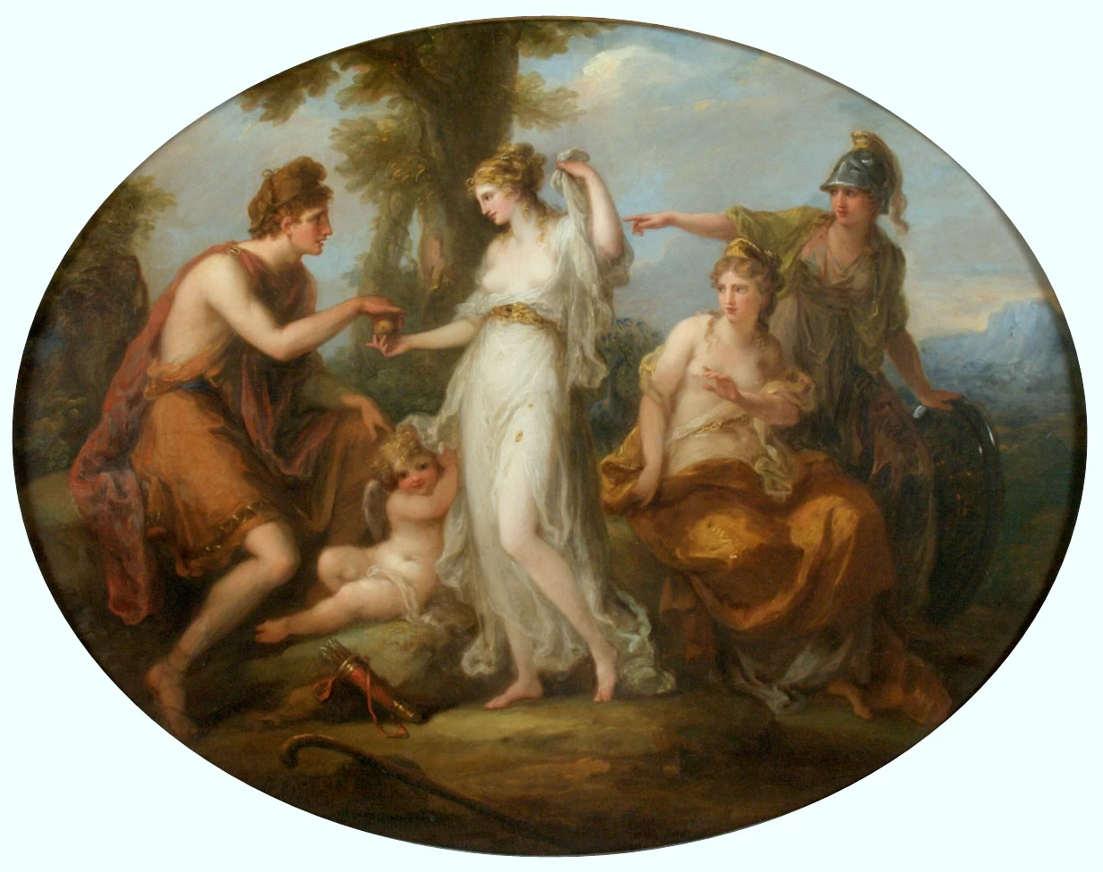 Angelika Kauffmann - Il giudizio di Paride, Museo de Arte de Ponce